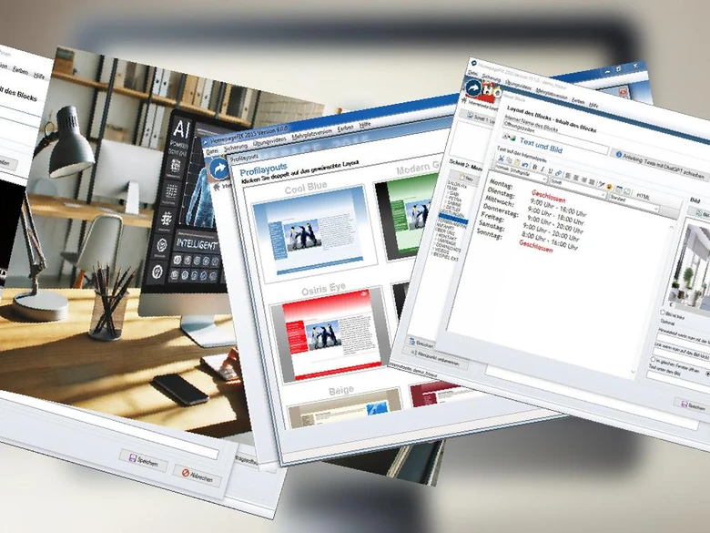 Homepage Software für Kleinunternehmer