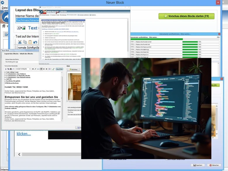 Homepage Software für Therapeuten